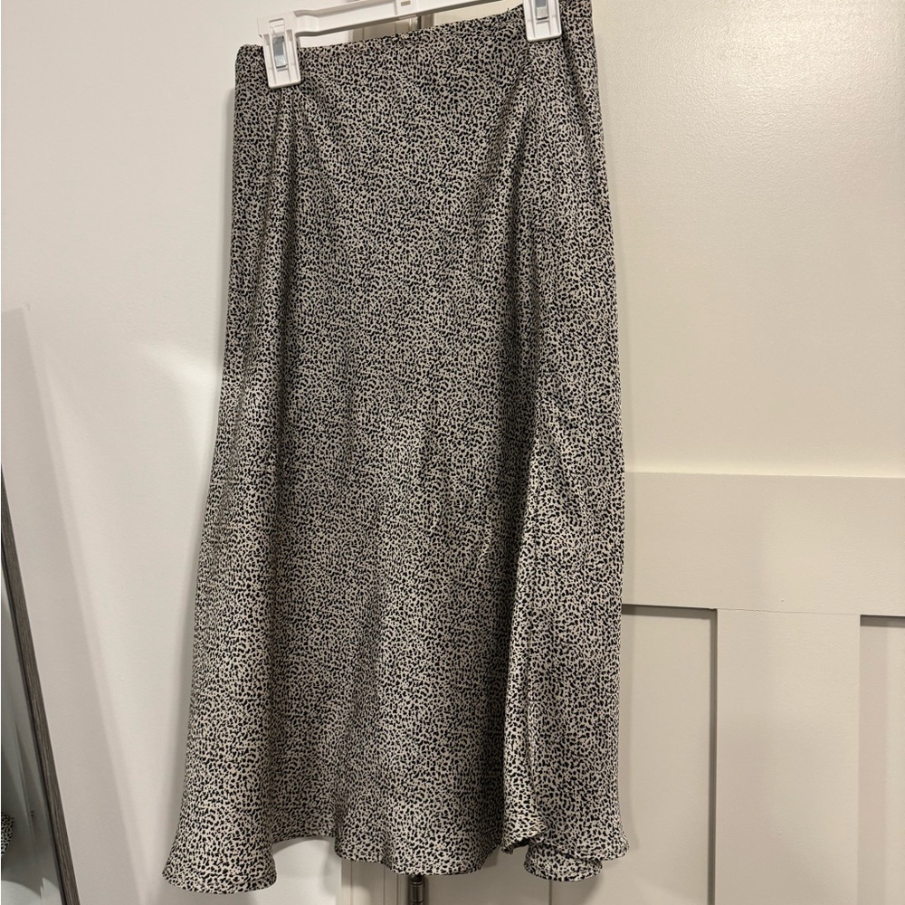 Leopard Print Midi Skirt